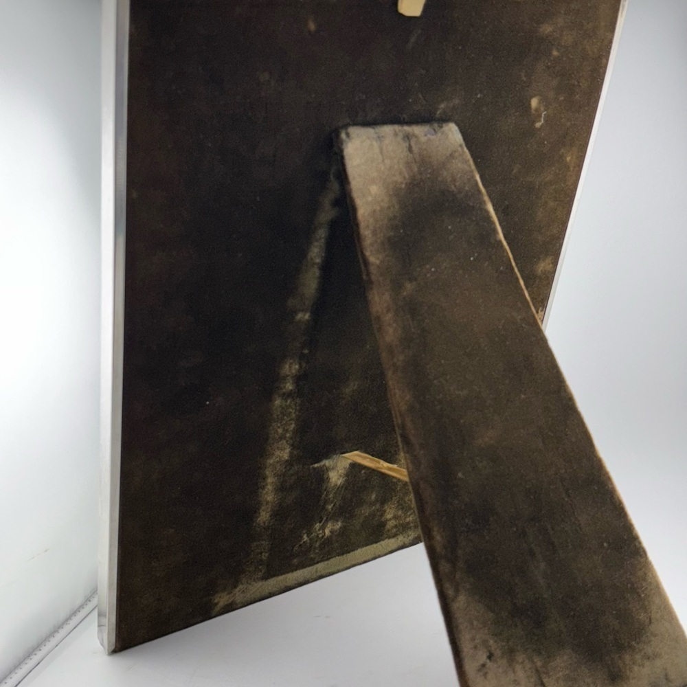 HUGE VINTAGE 11"X 14” STERLING SILVER PICTURE FRAME VELVET BACKING​​​​ 323 g​ - Picture 3 of 12